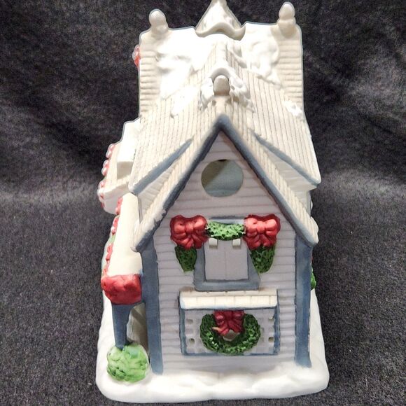 Partylite Tea Lite Candle Holder Retired Village House Candle Shop Vntg PO266 - Picture 4 of 8